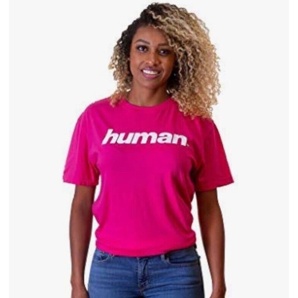 Queer Eye‎ T-Shirt Tee "human" Unisex Magenta Pink Medium LGBT NWT